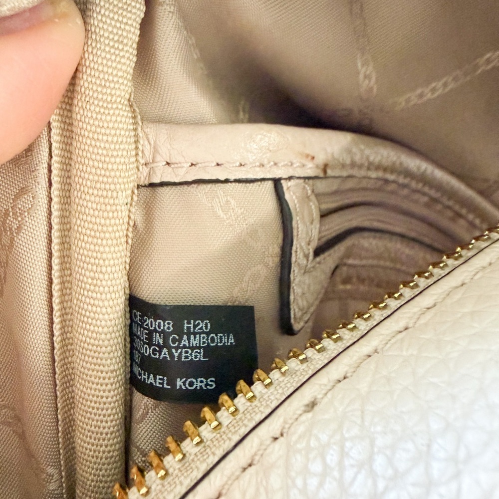 Michael Kors Pebbled Leather Backpack - Soft Blush - Picture 5 of 7